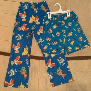 Pajama bottoms(8) and shorts(S)